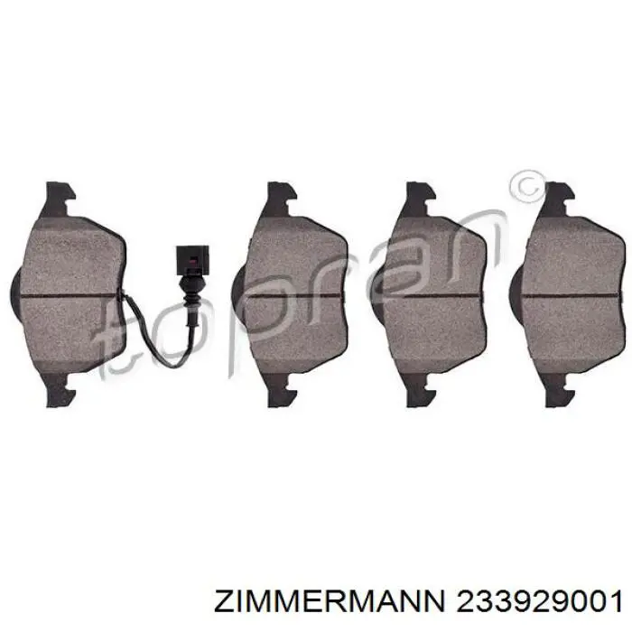 Comprar 233929001 Zimmermann Pastillas delanteras de freno