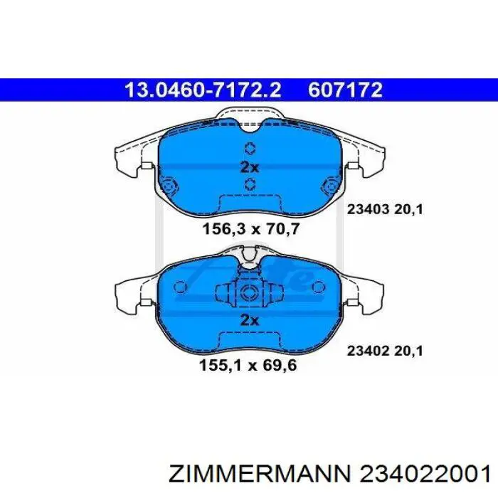 Pastillas de freno delanteras Opel Vectra