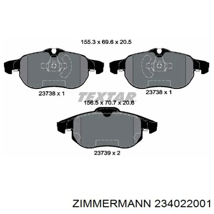 Pastillas de freno delanteras Opel Vectra