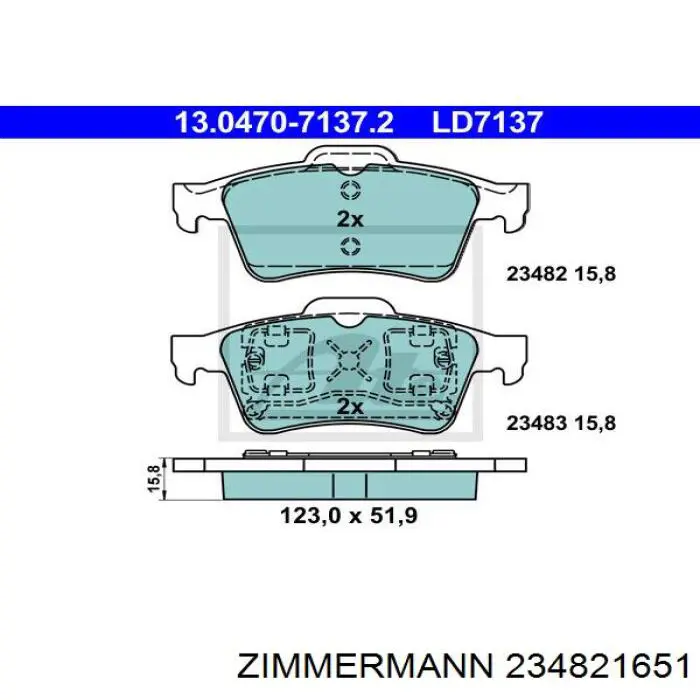 Pastillas de freno traseras Renault Espace 4 JK0