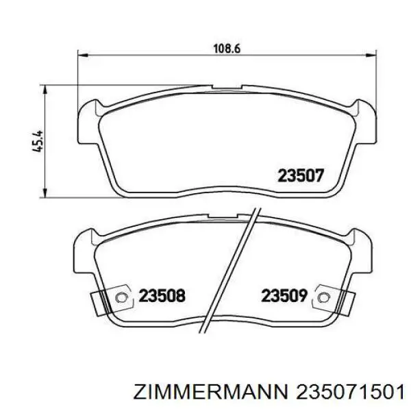 23507.150.1 Zimmermann pastillas de freno delanteras