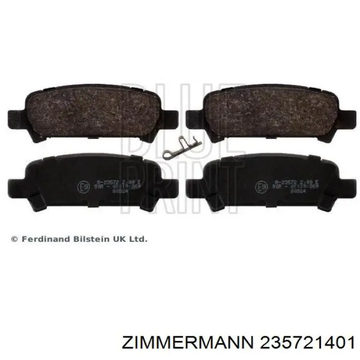 235721401 Zimmermann pastillas de freno traseras