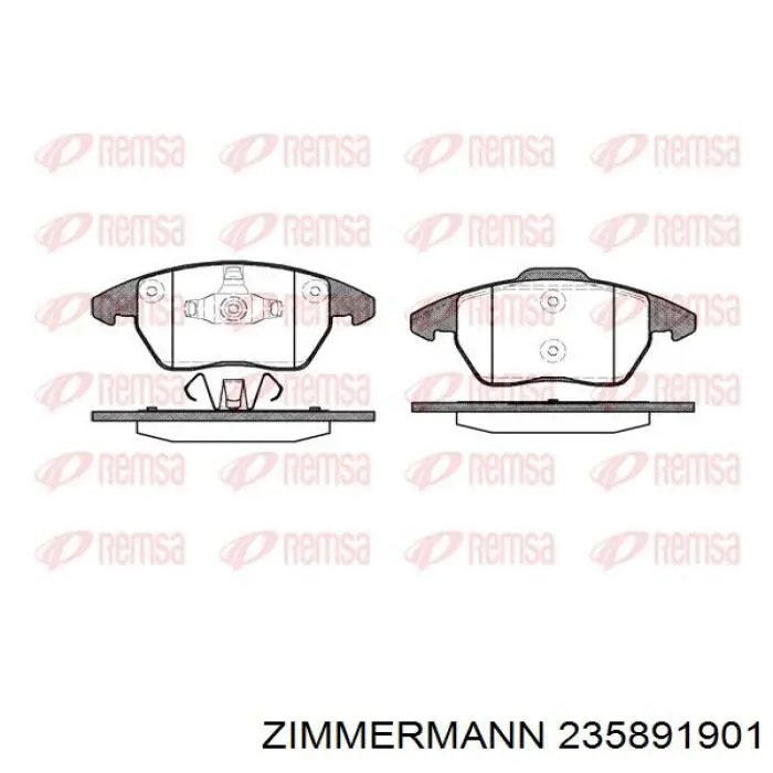 Comprar 235891901 Zimmermann Pastillas delanteras de freno