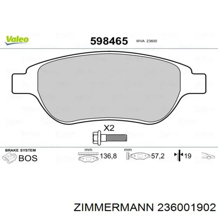 Pastillas de freno delanteras Citroen C3 1 FC