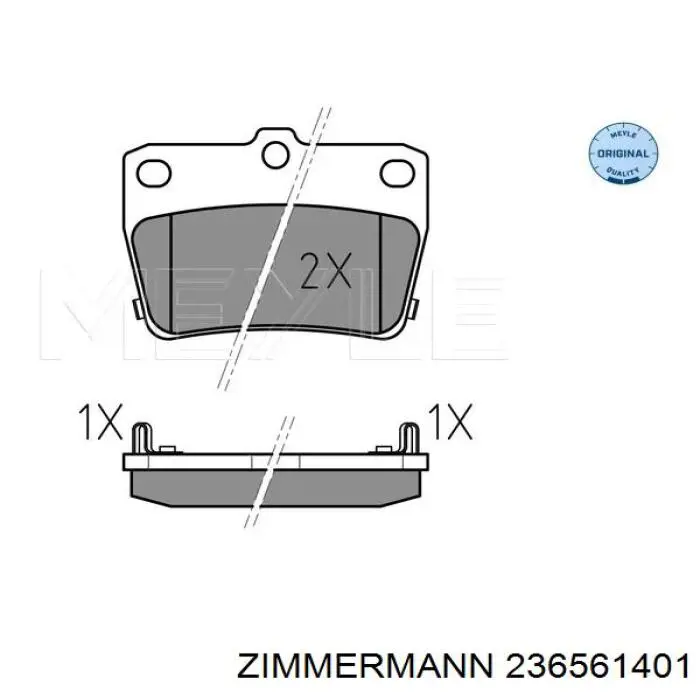 23656.140.1 Zimmermann pastillas de freno traseras