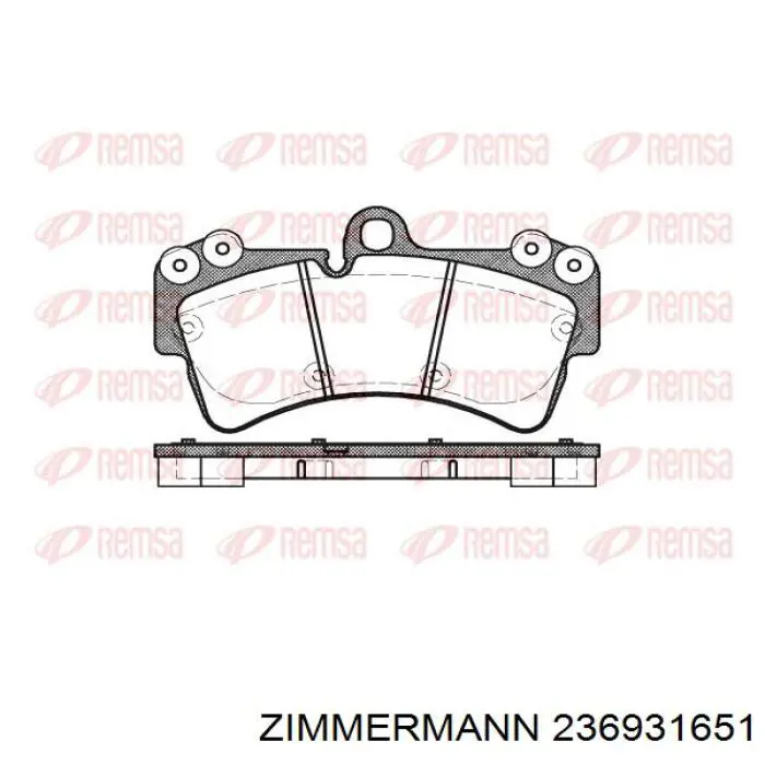 Pastillas freno delanteras Zimmermann 236931651 precio, desde 55,32 EUR