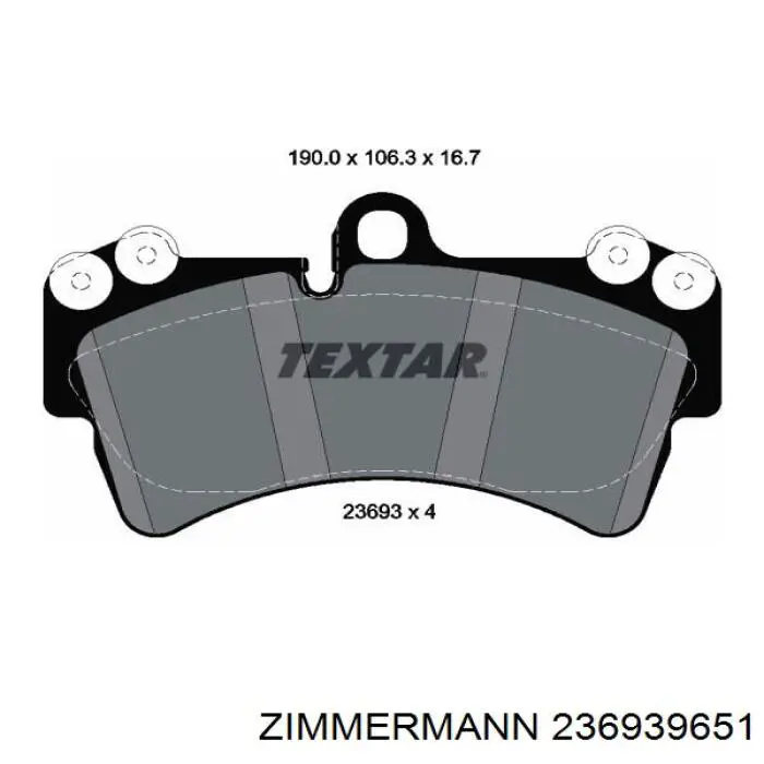 23693.965.1 Zimmermann pastillas de freno delanteras