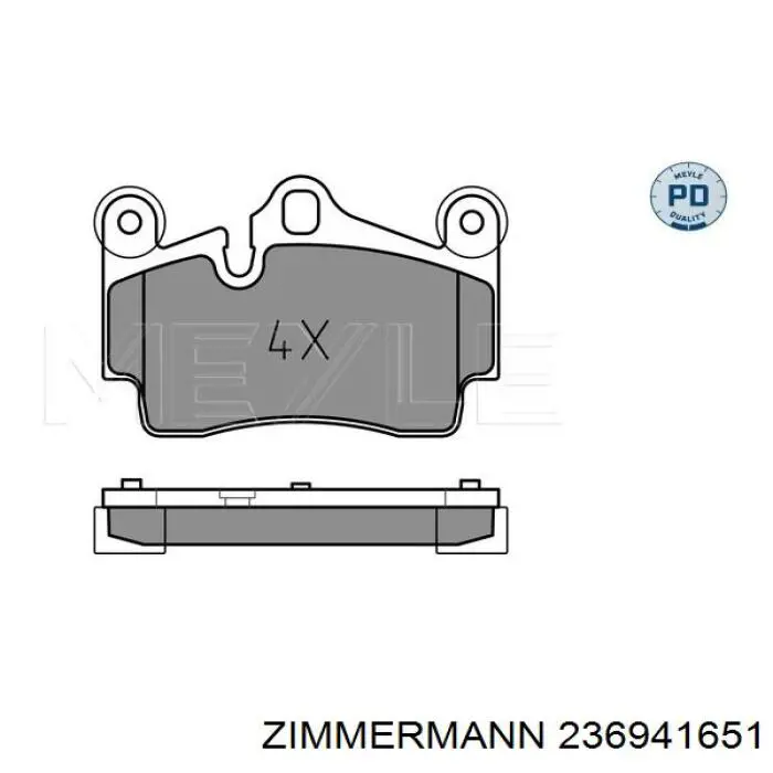 Pastillas traseras de freno Zimmermann 236941651 precio, desde 32,65 EUR