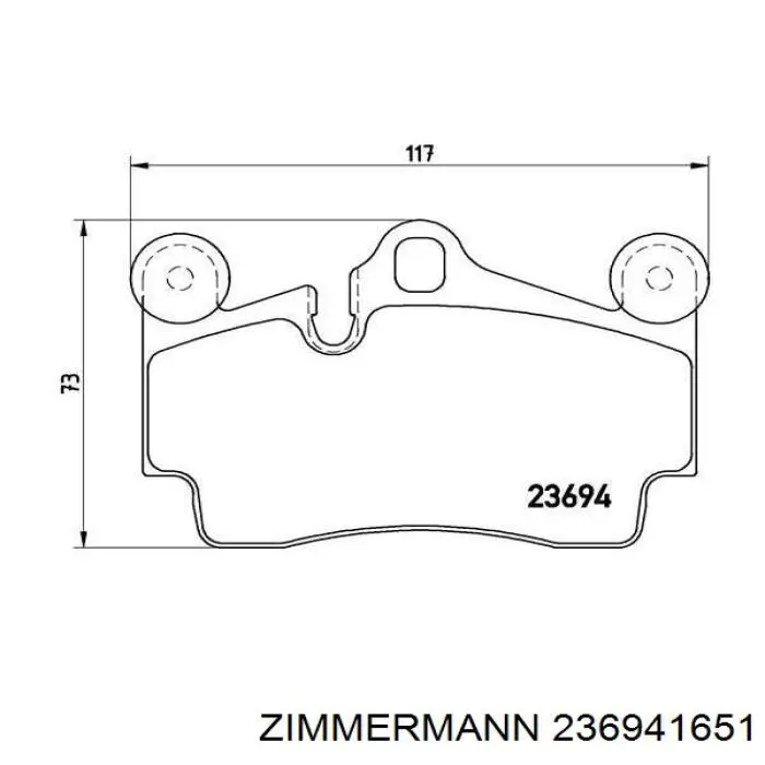 Comprar 236941651 Zimmermann Pastillas de freno traseras