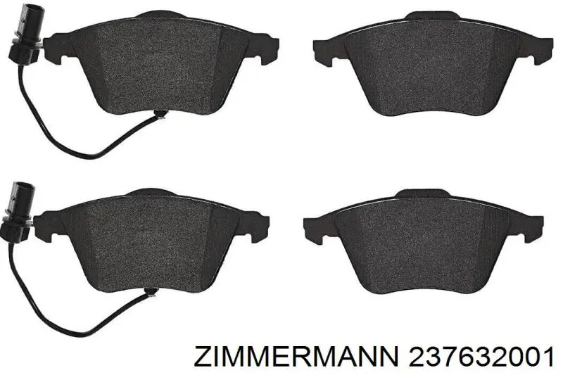 Pastillas de freno delanteras Zimmermann 237632001