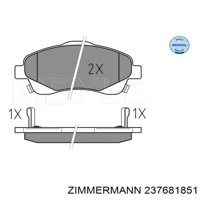 23768.185.1 Zimmermann pastillas de freno delanteras