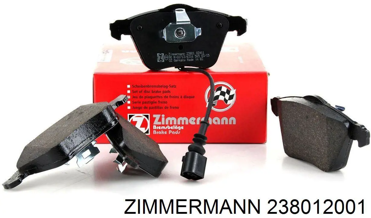 238012001 Zimmermann pastillas de freno delanteras