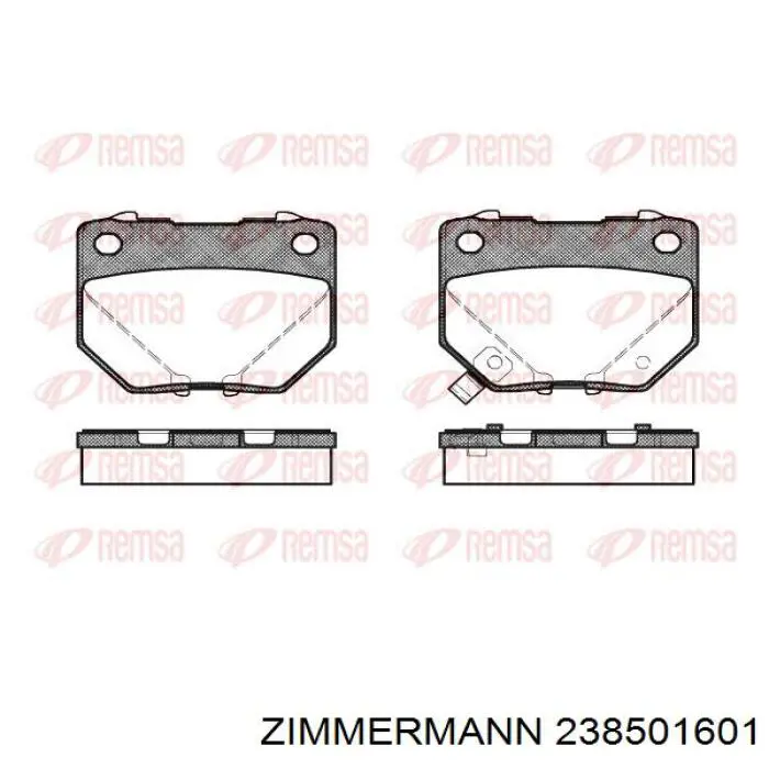 23850.160.1 Zimmermann pastillas de freno traseras