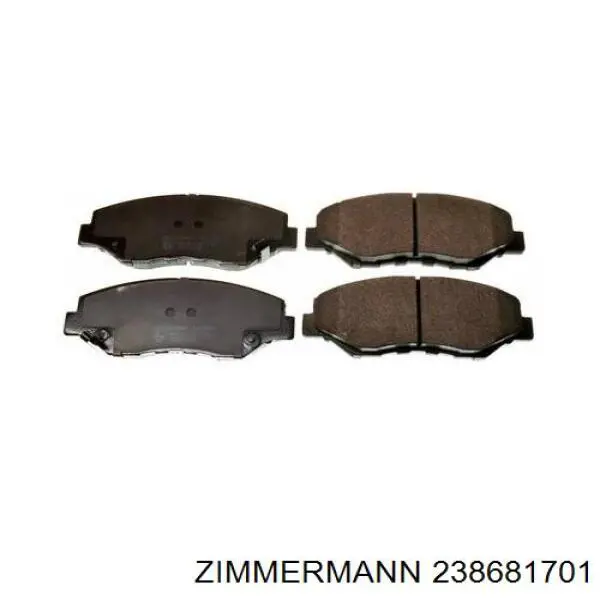 Pastillas de freno 238681701 Zimmermann