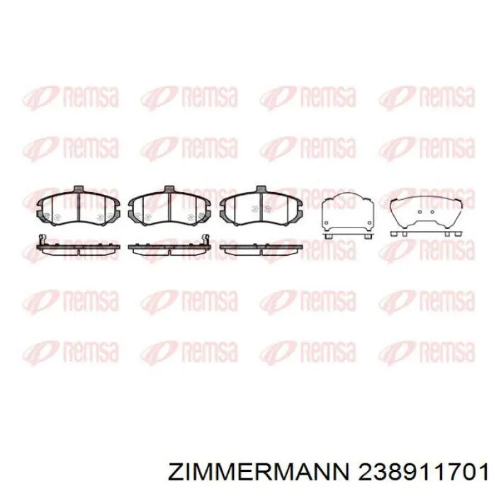 238911701 Zimmermann Pastillas delanteras