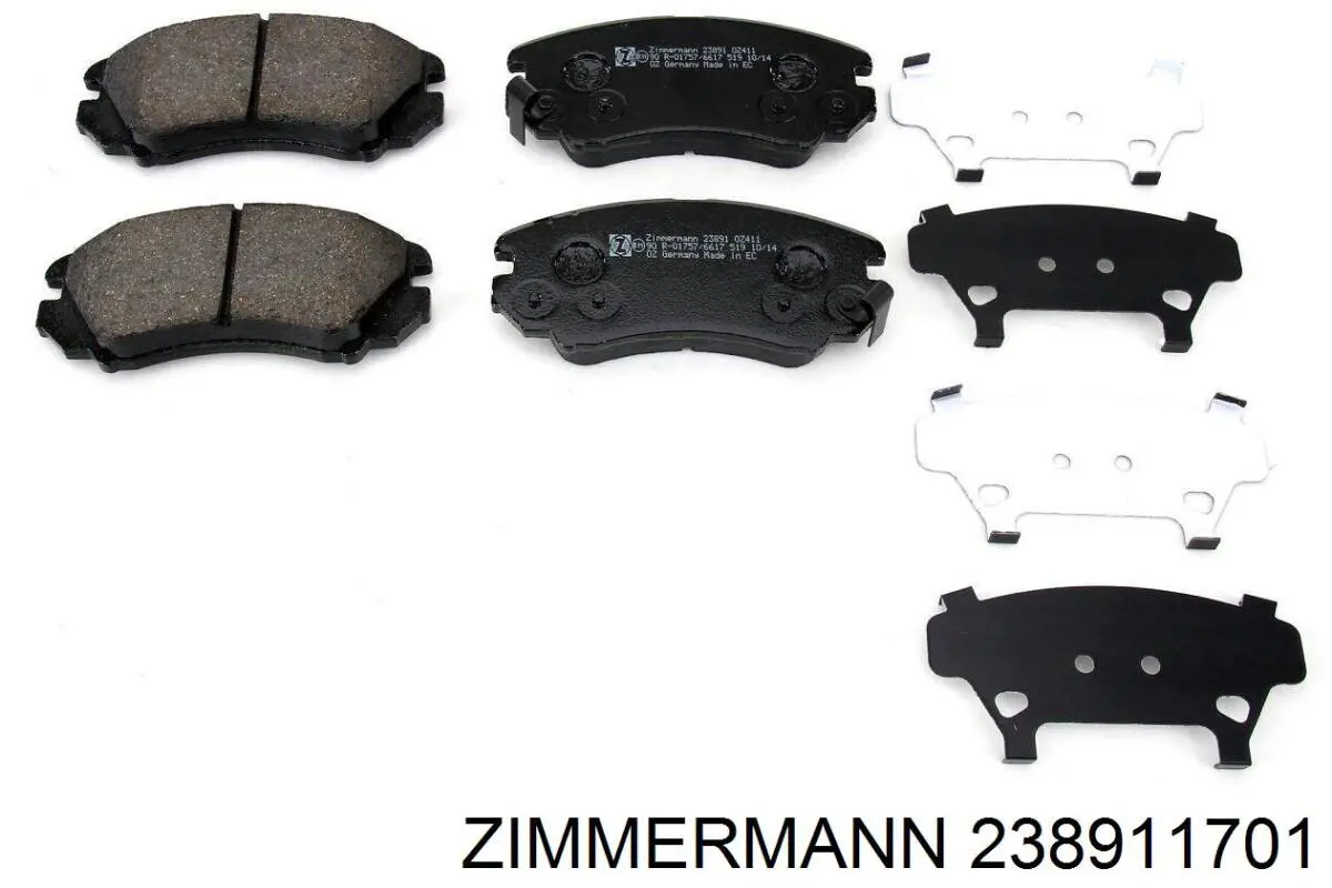Comprar 238911701 Zimmermann Pastillas delanteras de freno