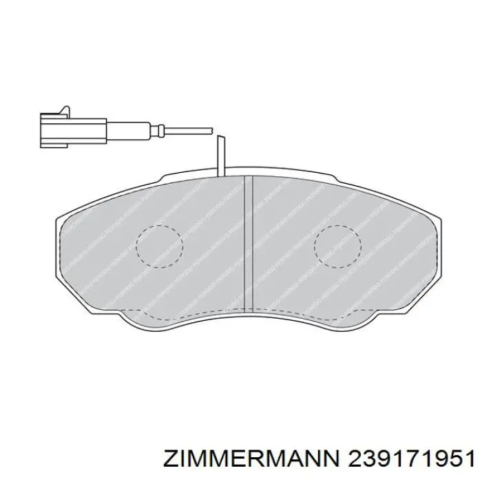 Pastillas de freno delanteras Fiat Ducato 2 230L