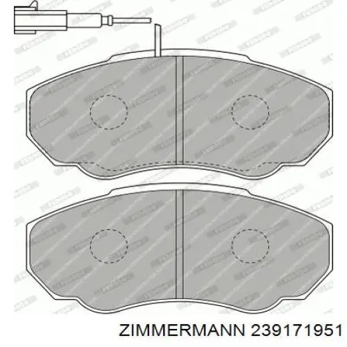 Pastillas de freno delanteras Fiat Ducato 2 230L