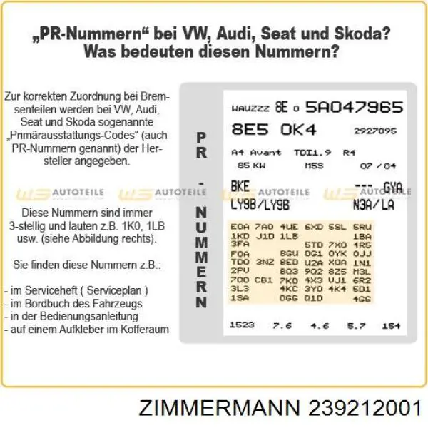 239212001 Zimmermann pastillas de freno traseras