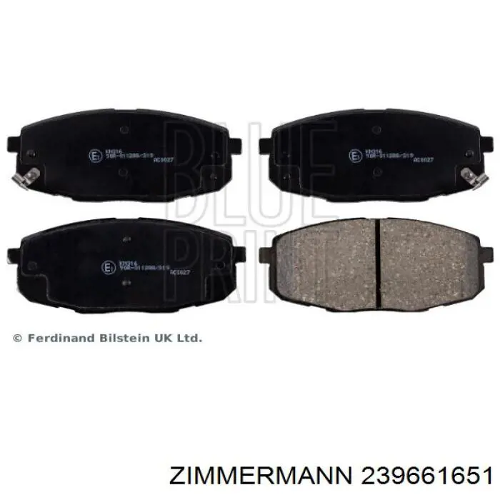 Pastillas de freno 239661651 Zimmermann