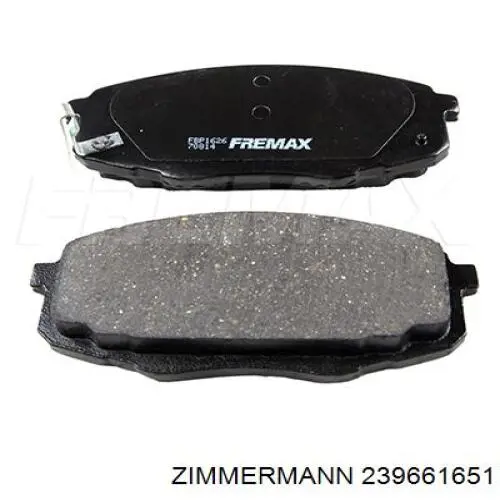 Pastillas de freno delanteras Zimmermann 239661651
