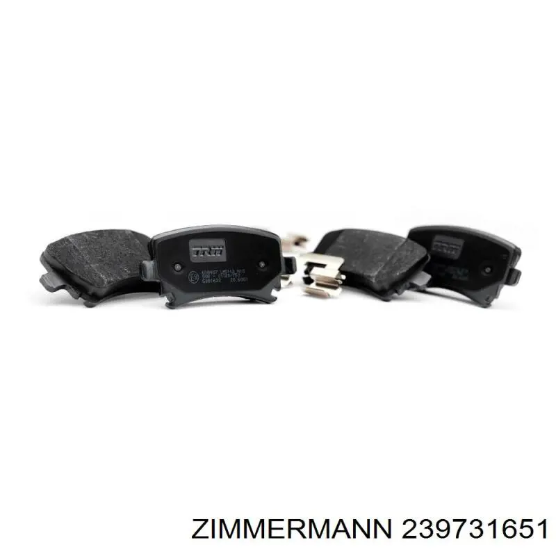 Pastillas de freno delanteras Zimmermann 239731651