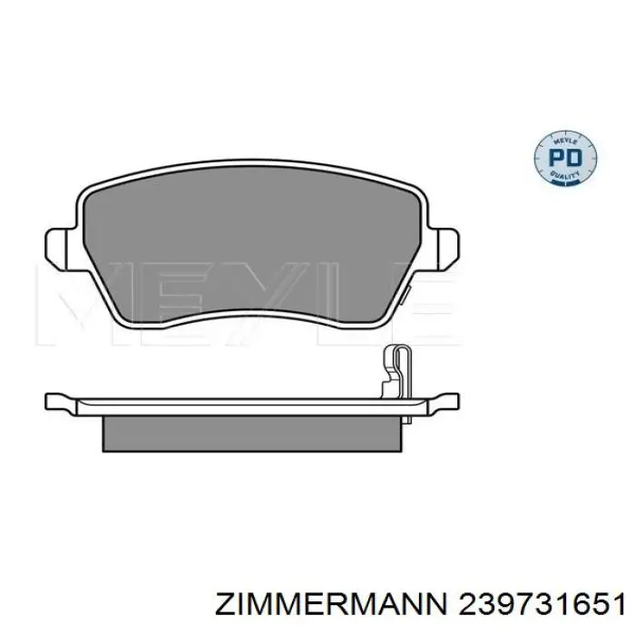 239731651 Zimmermann pastillas de freno delanteras