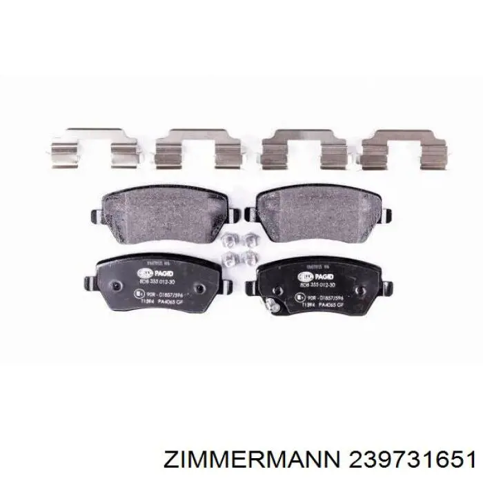 Comprar 239731651 Zimmermann Pastillas delanteras de freno