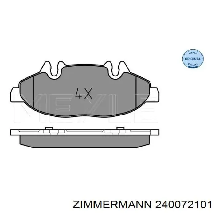 24007.210.1 Zimmermann pastillas de freno delanteras