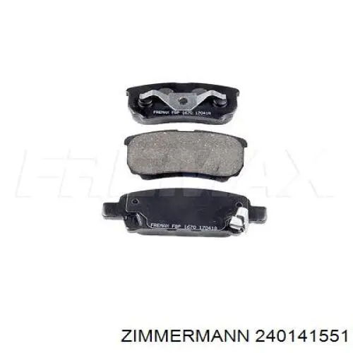 Pastillas traseras Zimmermann 240141551