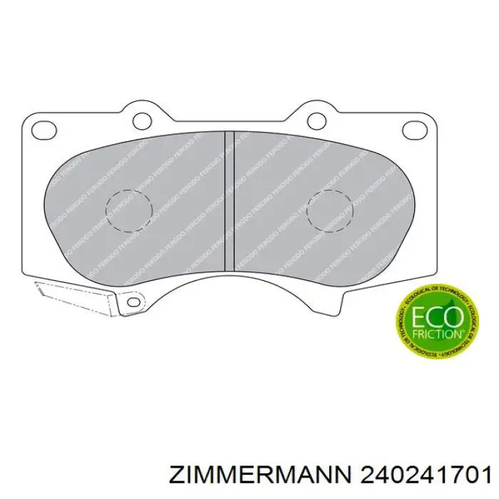 Pastillas de freno delanteras Zimmermann 240241701