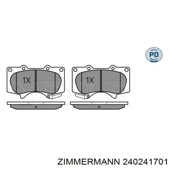 24024.170.1 Zimmermann pastillas de freno delanteras