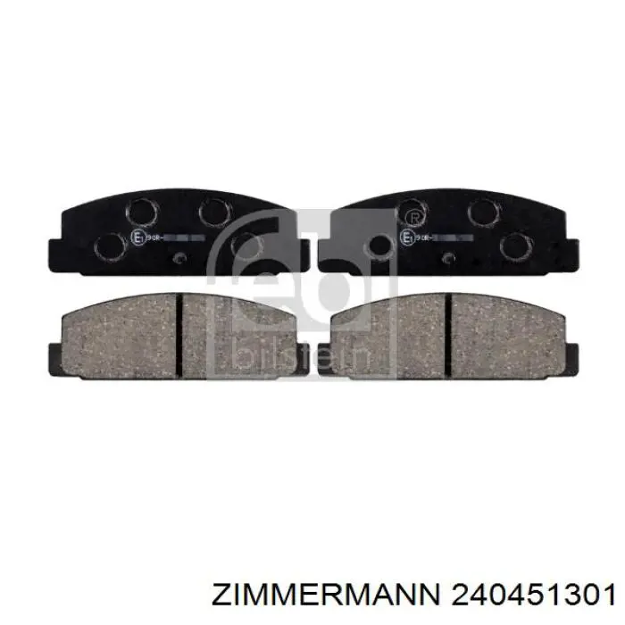 240451301 Zimmermann Pastillas freno traseras