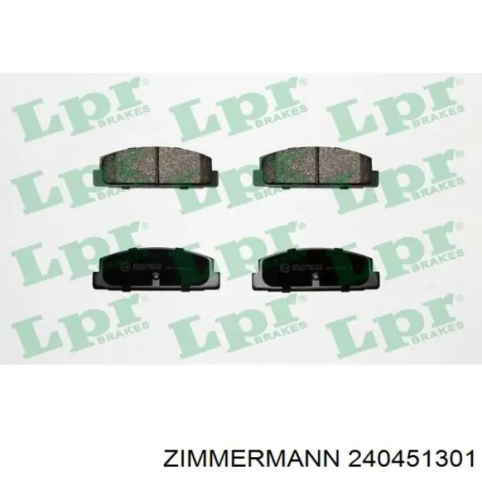 Pastillas traseras de freno Zimmermann 240451301 precio, desde 19,33 EUR