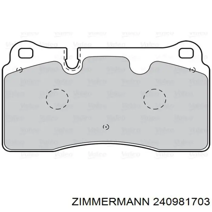 Pastillas freno delanteras Zimmermann 240981703 precio, desde 46,58 EUR