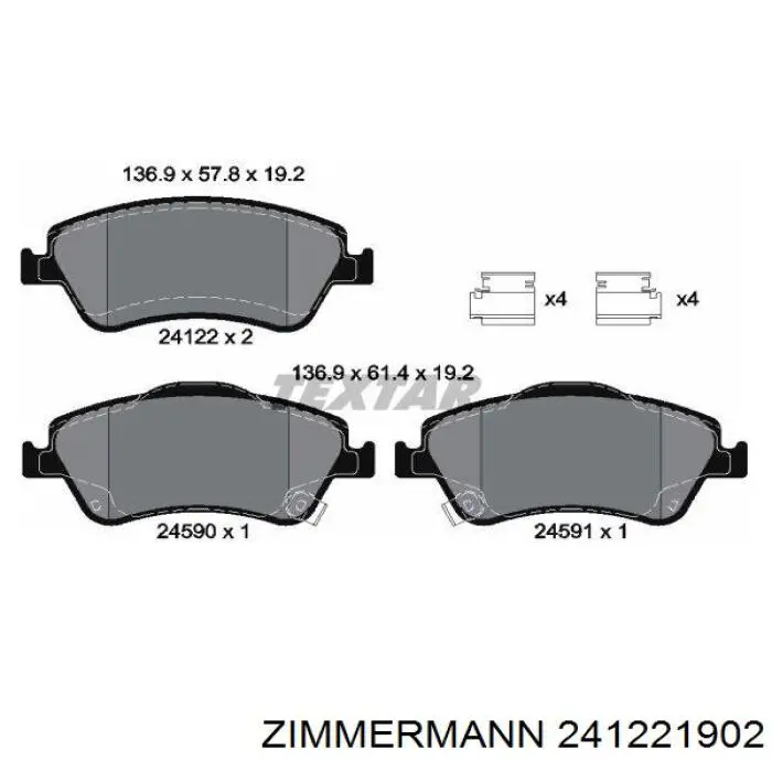 Pastillas de freno delanteras Toyota Corolla E12