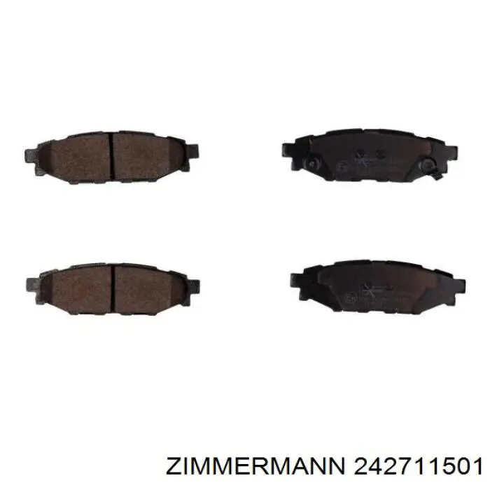 Pastillas traseras de freno Zimmermann 242711501 precio, desde 24,42 EUR