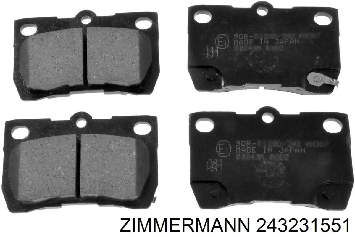 24323.155.1 Zimmermann pastillas de freno traseras