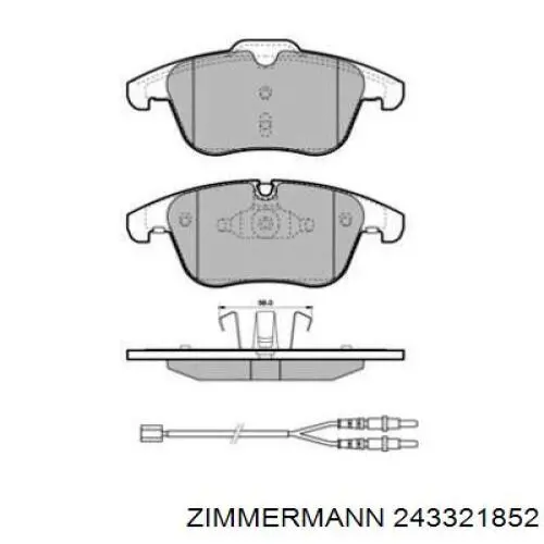 24332.185.2 Zimmermann pastillas de freno delanteras