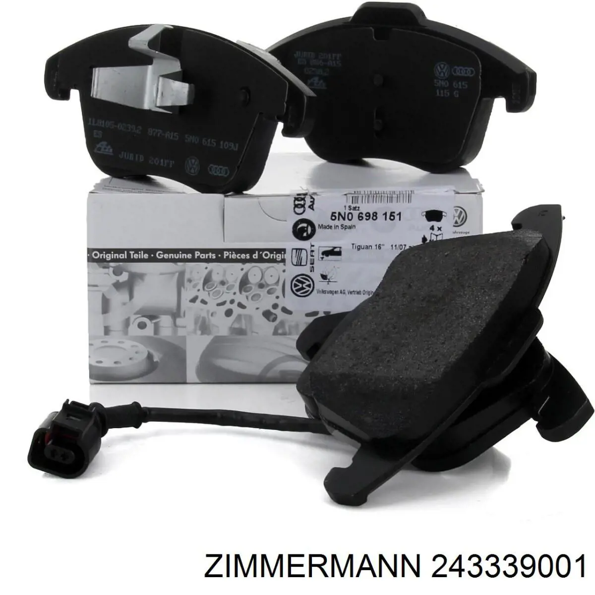 Pastillas de freno 243339001 Zimmermann