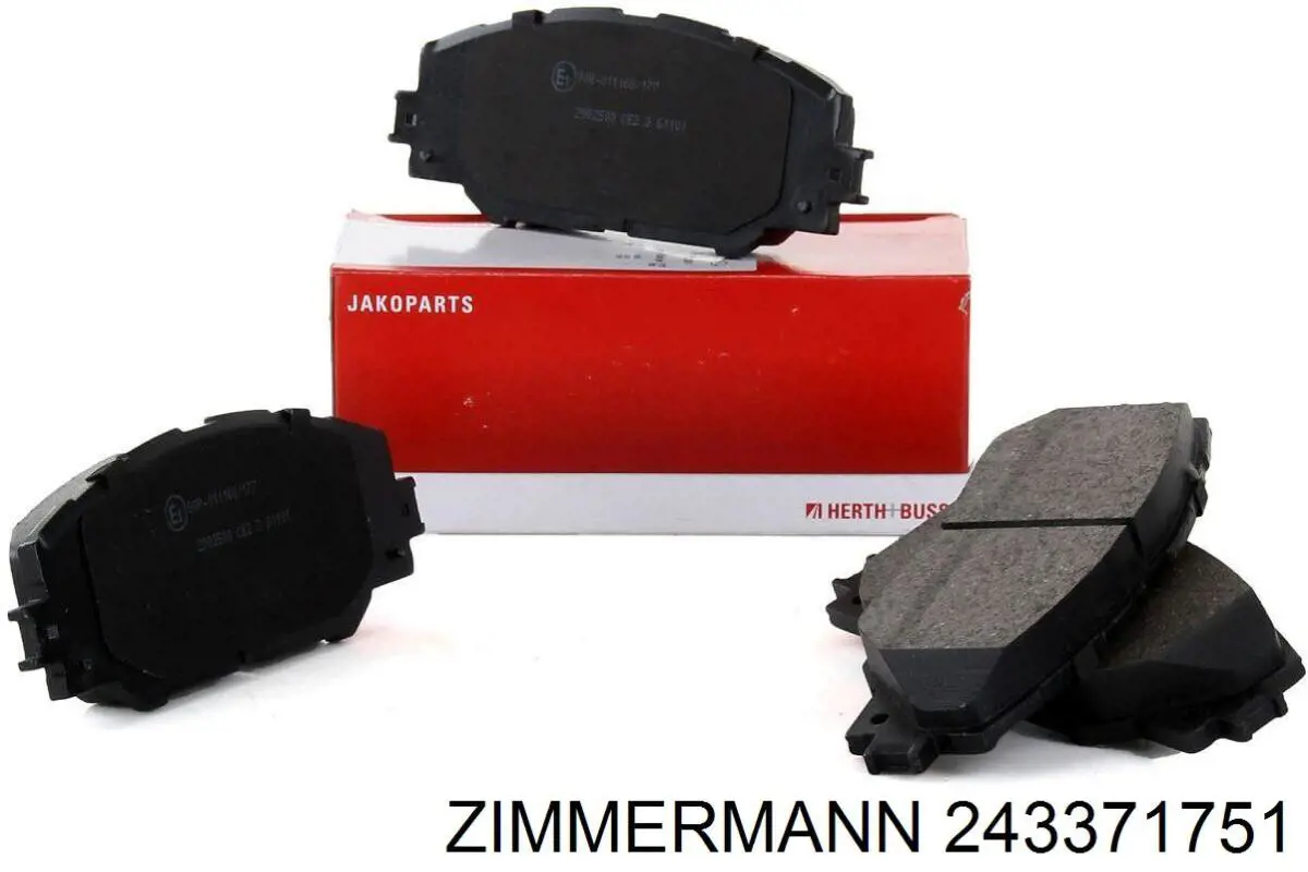 Pastillas de freno 243371751 Zimmermann