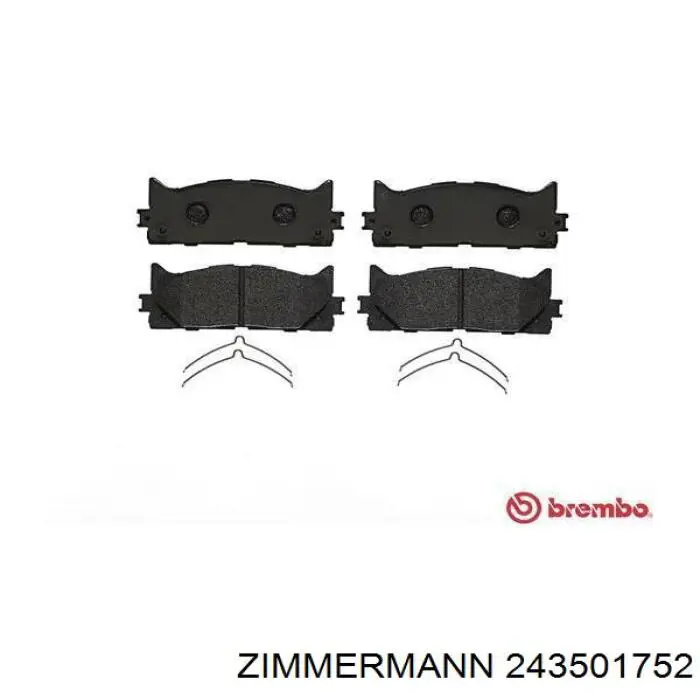 Comprar 243501752 Zimmermann Pastillas delanteras de freno