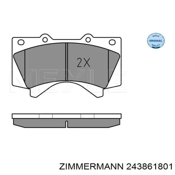 Pastillas freno delanteras Zimmermann 243861801 precio, desde 37,51 EUR