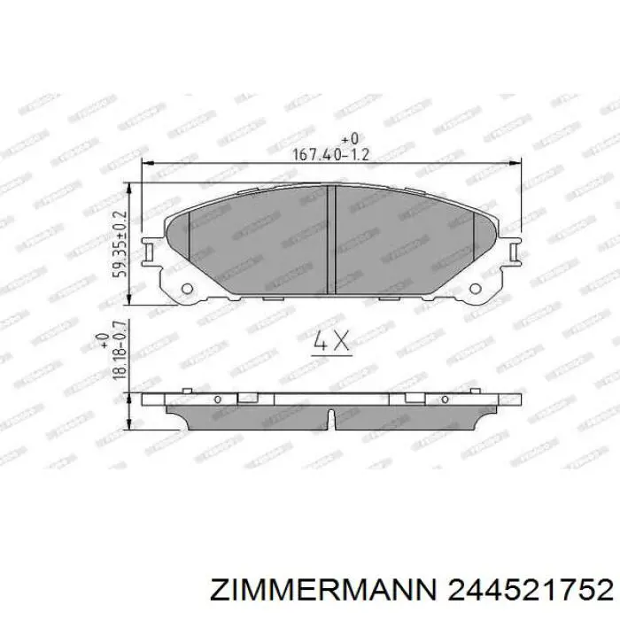 244521752 Zimmermann Pastillas delanteras