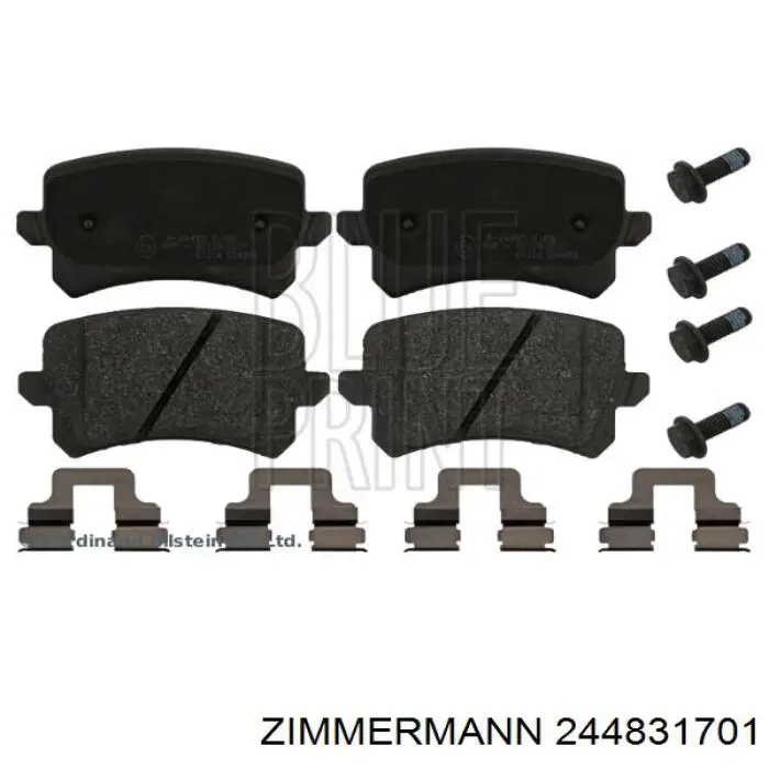 Pastillas de freno traseras Volkswagen Tiguan 1 5N1, 5N2