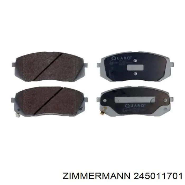 Pastillas freno delanteras Zimmermann 245011701 precio, desde 39,20 EUR