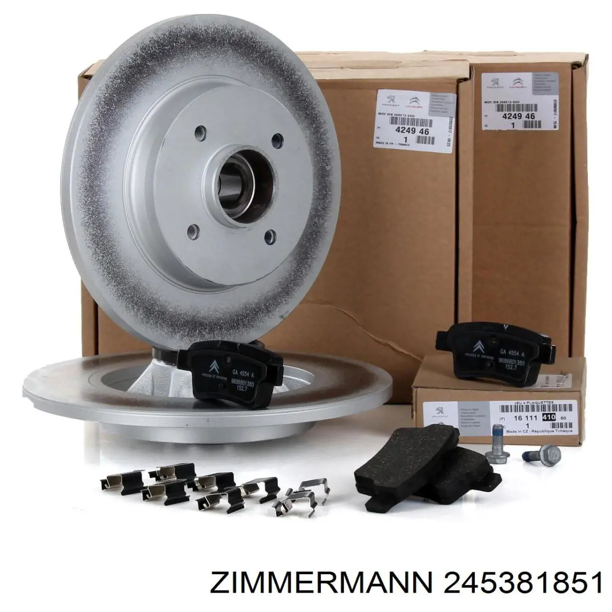 Pastillas de freno delanteras Citroen C4 UA