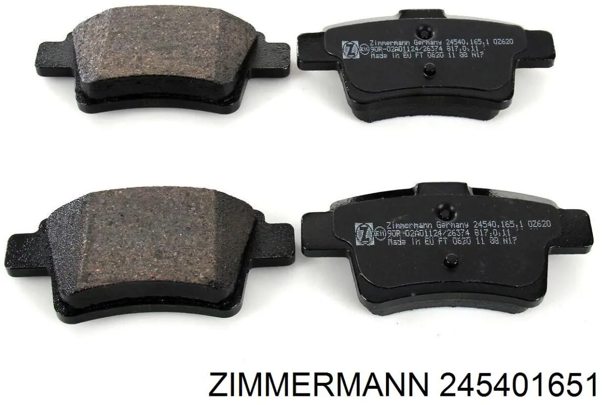 245401651 Zimmermann pastillas de freno traseras