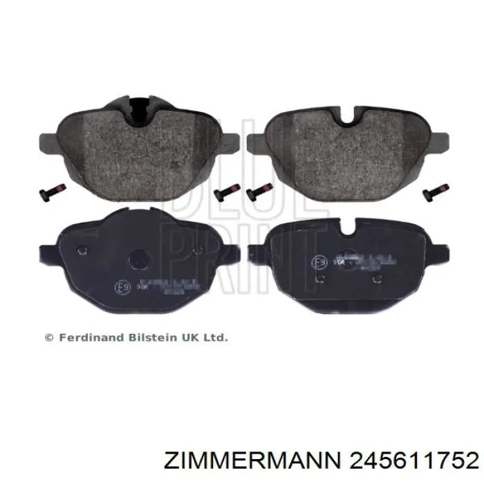 245611752 Zimmermann pastillas de freno traseras