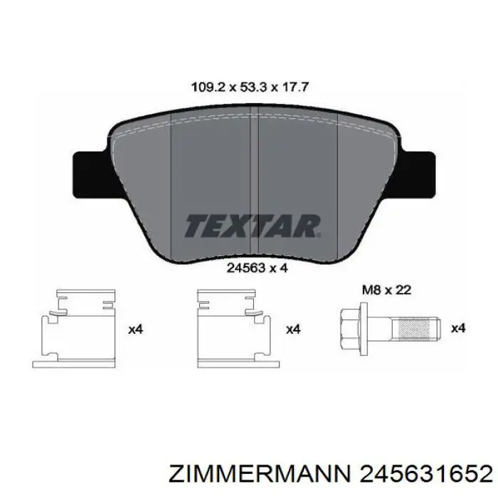 Pastillas de freno traseras Volkswagen Jetta 6 162, 163, AV3, AV2, AY2, AY3